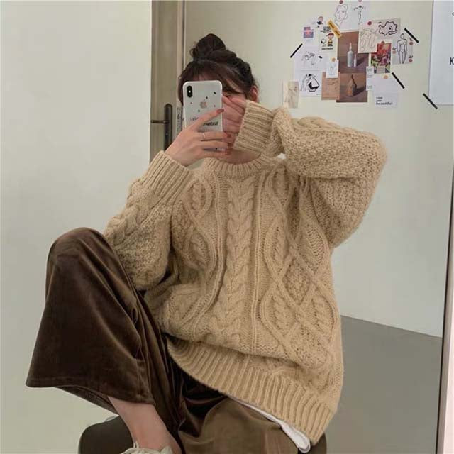 Drune | Pullover Mit Zopfmuster Und Klassischem Look