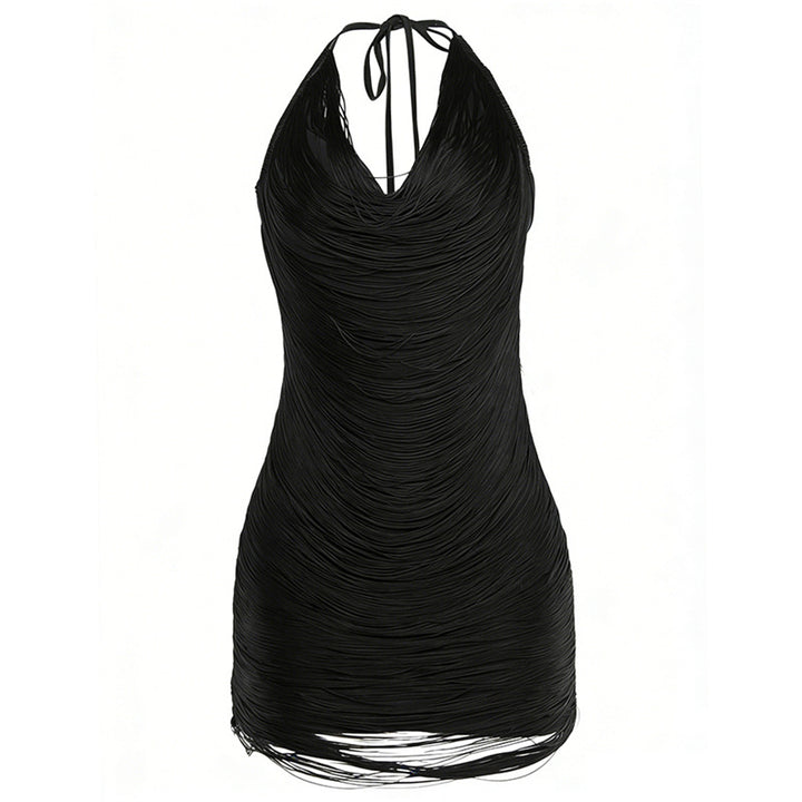 Damen elegantes Strandkleid mit raffinierten Drapierungsdetails Drune
