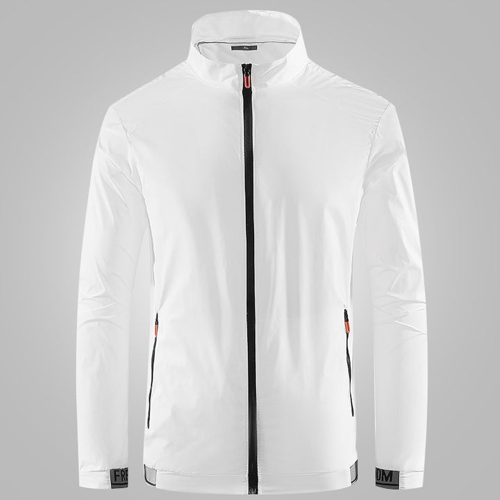 Herren Leichte Performance‑Windjacke mit hochschließendem Stehkragen Drune