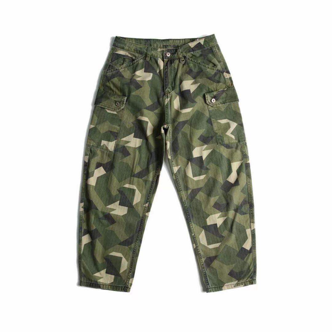 Herren Cargohose mit Camouflage-Print Drune