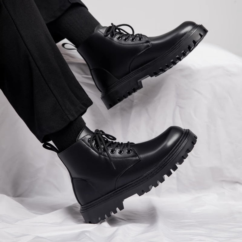 Herren Robuste Schnürstiefel mit rutschfester Sohle und stabiler Konstruktion Drune