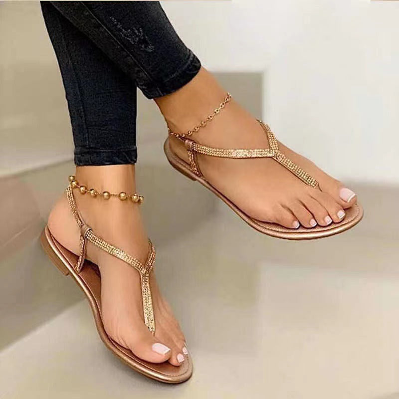 Damen glamouröse Flip-Flops Drune