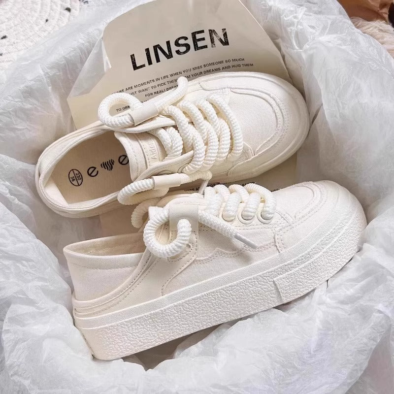 Damen Sportliche Sneakers im minimalistischen Design mit komfortabler Gummisohle Drune