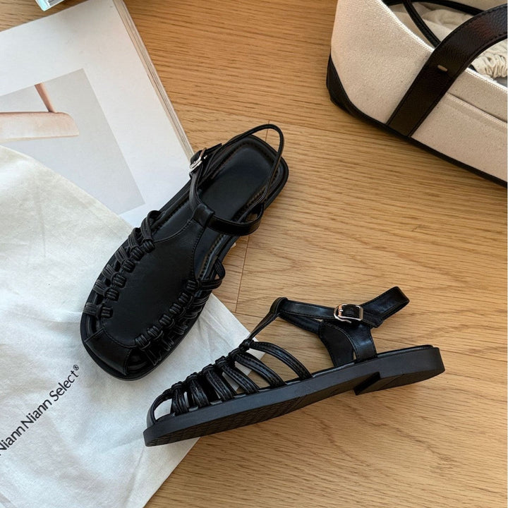 Damen Sandalen mit raffiniertem Riemendesign und komfortablem Fußbett Drune