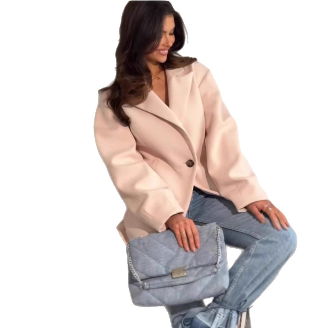 Damen Oversize Blazerjacke mit elegantem Schnitt und voluminösen Ärmeln Drune