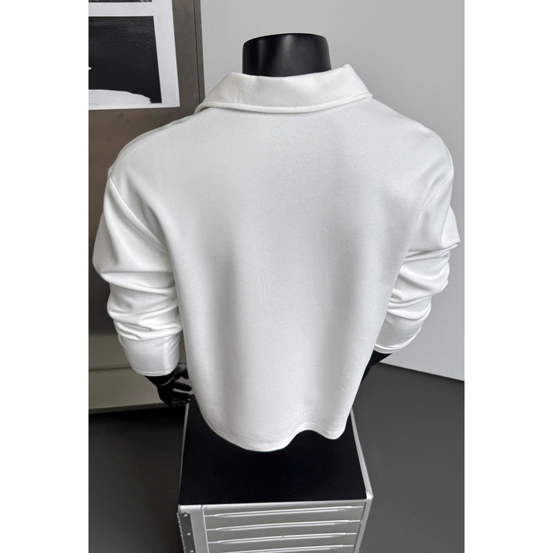 Herren Stadt-elegante Langarm-Hemdjacke Drune