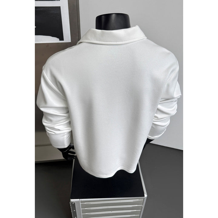 Herren Stadt-elegante Langarm-Hemdjacke Drune