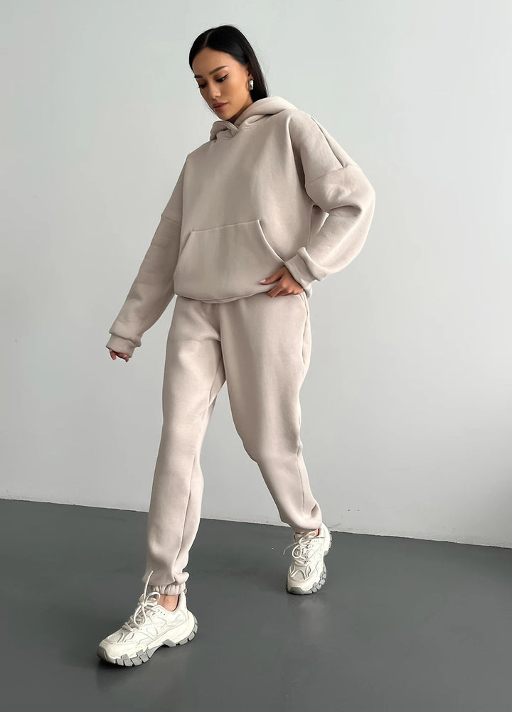 Damen Comfort-Wellness-Hoodie-Set Drune