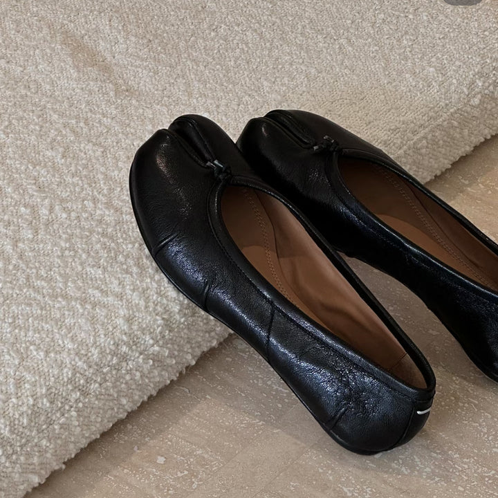Damen zeitgenössische Split-Toe Ballerinas Drune
