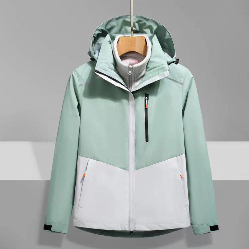 Herren Softshell-Outdoorjacke mit Kapuze, wind- und wasserdicht Drune