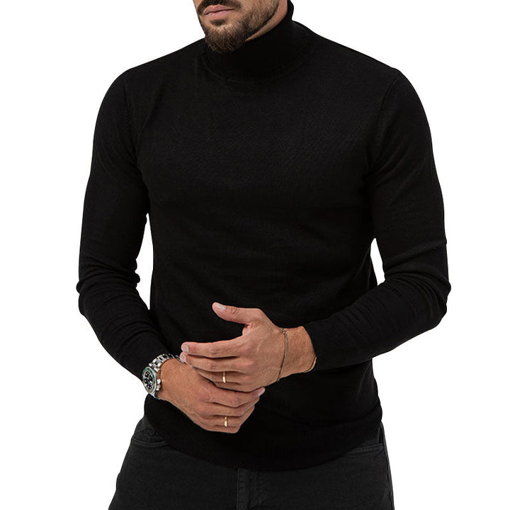 Herren Rollkragenpullover mit feiner Strickstruktur und lässigem Schnitt Drune