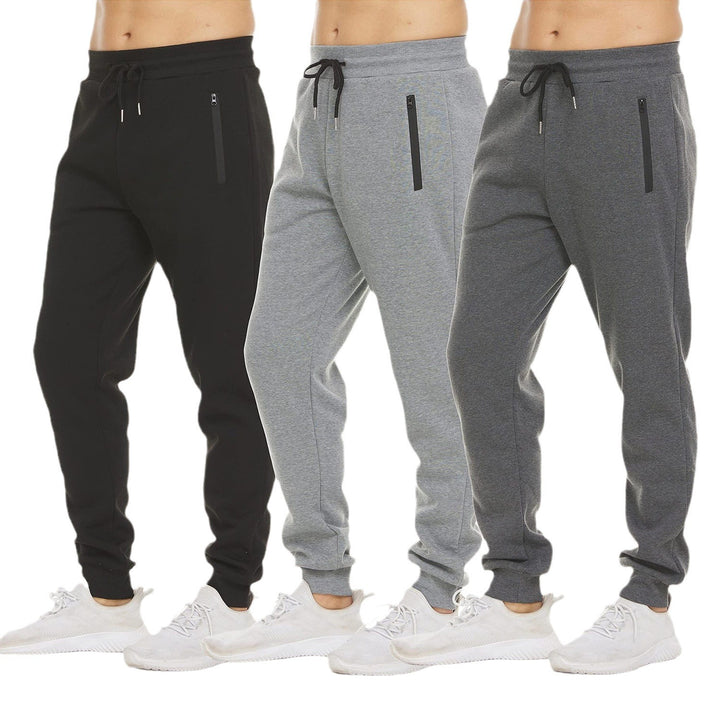 Damen nan tapered Jogginghose mit elastischem Komfortbund, wasserabweisender Reißverschlusstasche und geripptem Knöchelabschluss Drune