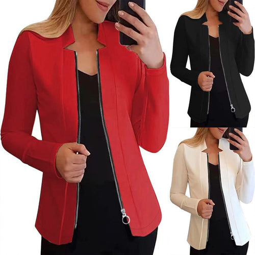 Damen Bikerjacke mit innovativem Schnitt und praktischen Reißverschlussdetails Drune