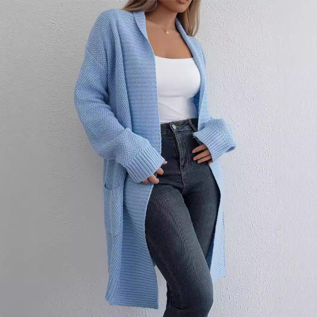 Damen Strickjacke mit offener Vorderseite und lässigem Schnitt Drune