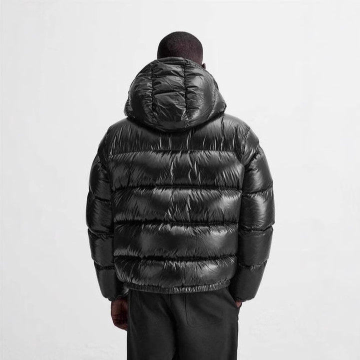 Damen Steppjacke mit glänzender Oberfläche und verstellbarem Kapuzenbereich Drune