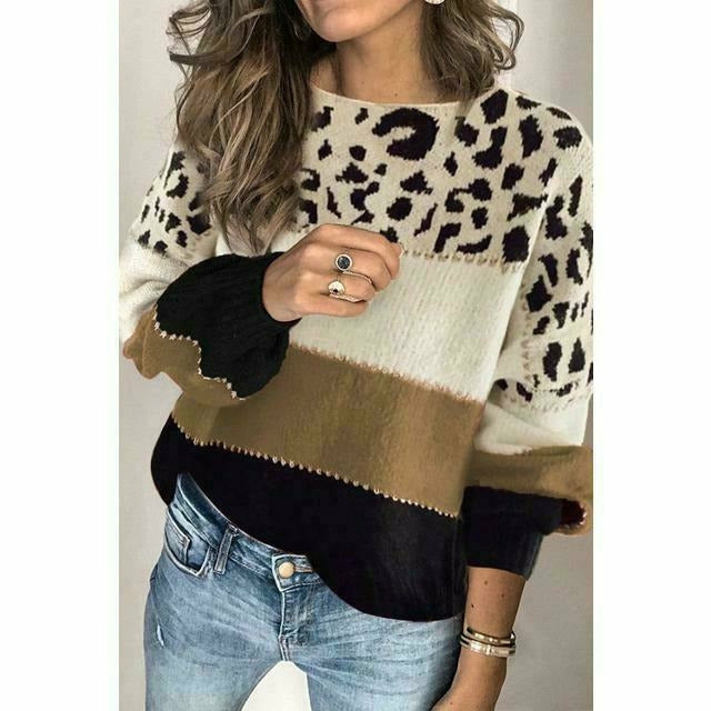 Drune | Pullover mit Leoparden Print