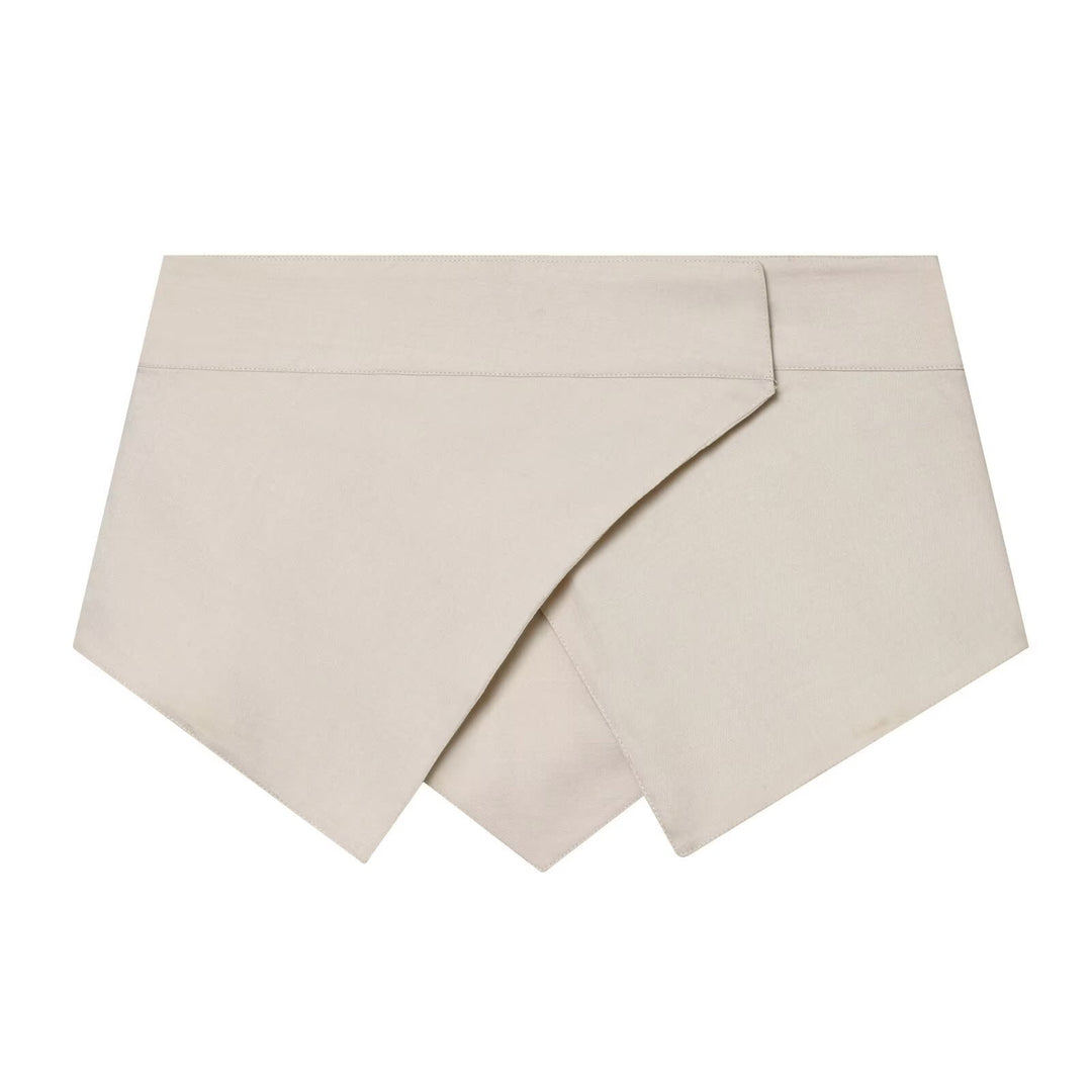 Damen Kurzblazer mit Taillengürtel und asymmetrischer Lagenfront Drune