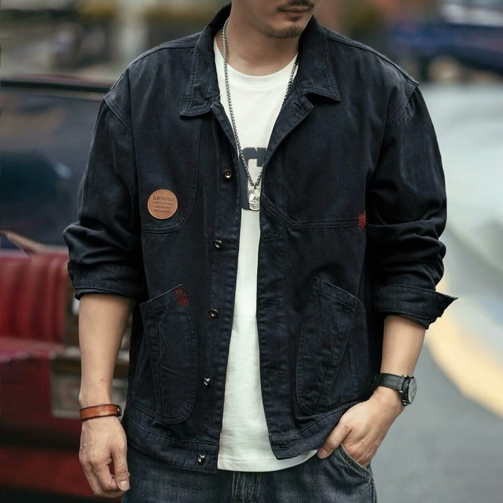 Herren Lässige und stylische Arbeitsjacke Drune