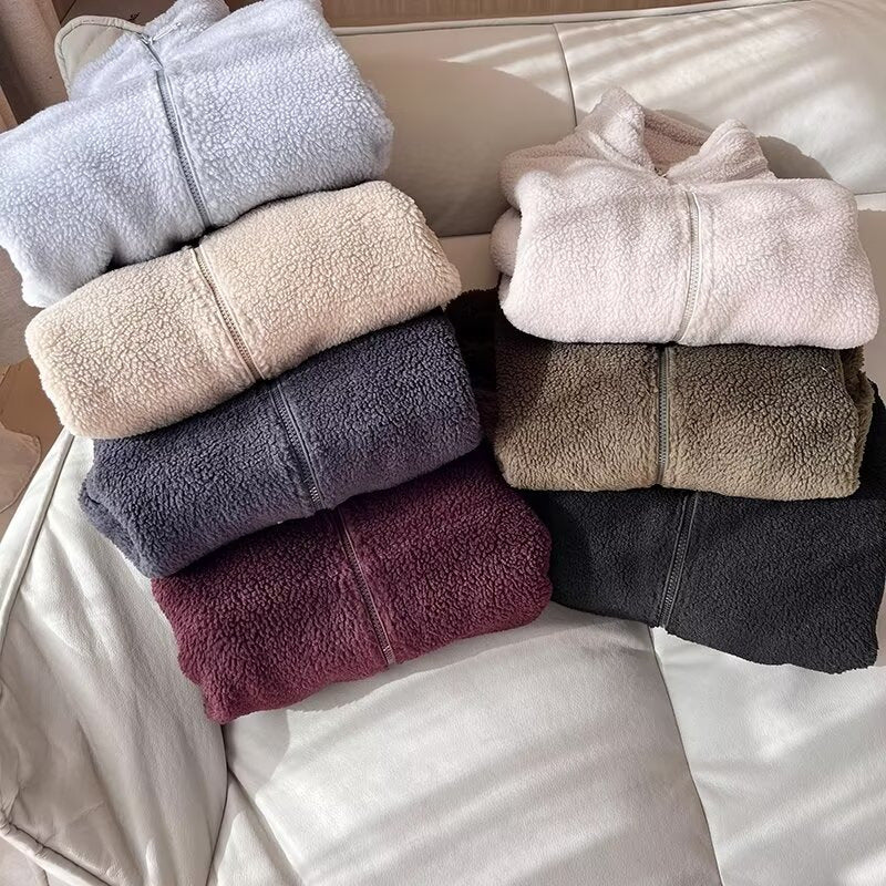 Damen Fleecejacke mit hohem Kragen und praktischen Reißverschlusstaschen Drune