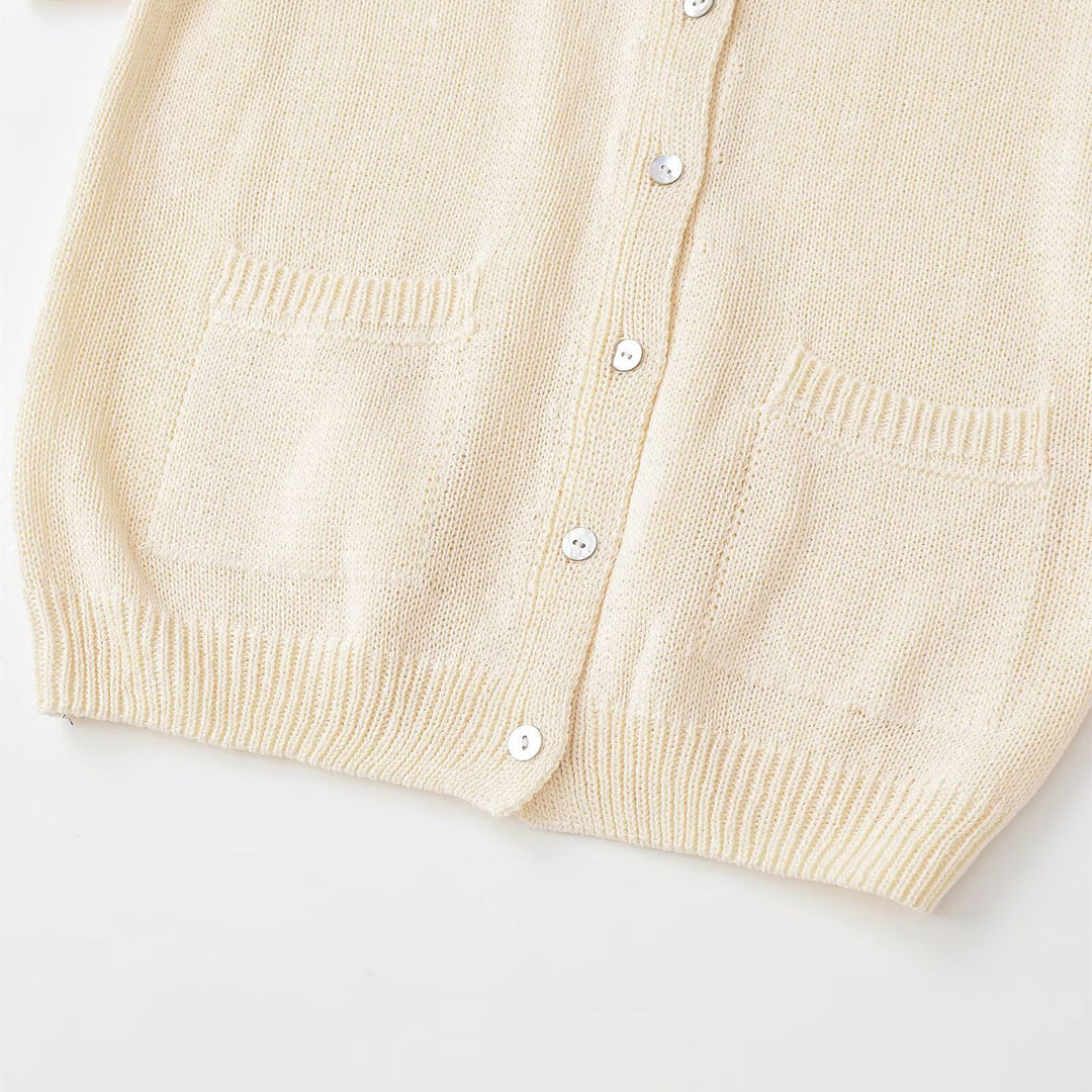 Damen Strickjacke mit Knopfdetail und praktischen Taschen Drune