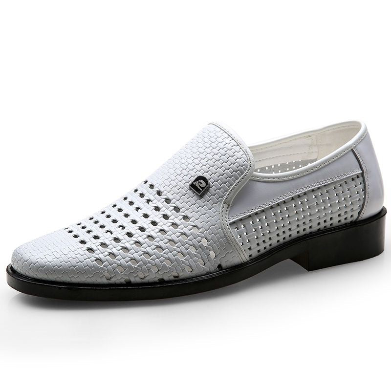 Herren Atmungsaktive Handgewebte Slipper Drune