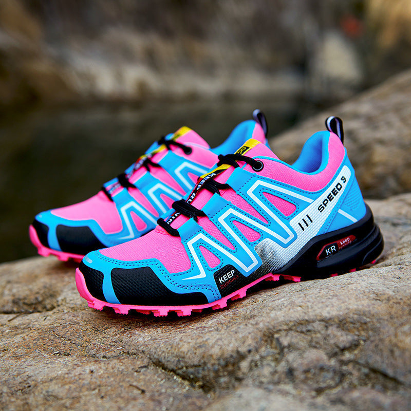 Damen Trail-Running Schuhe mit rutschfester Sohle und atmungsaktivem Obermaterial Drune