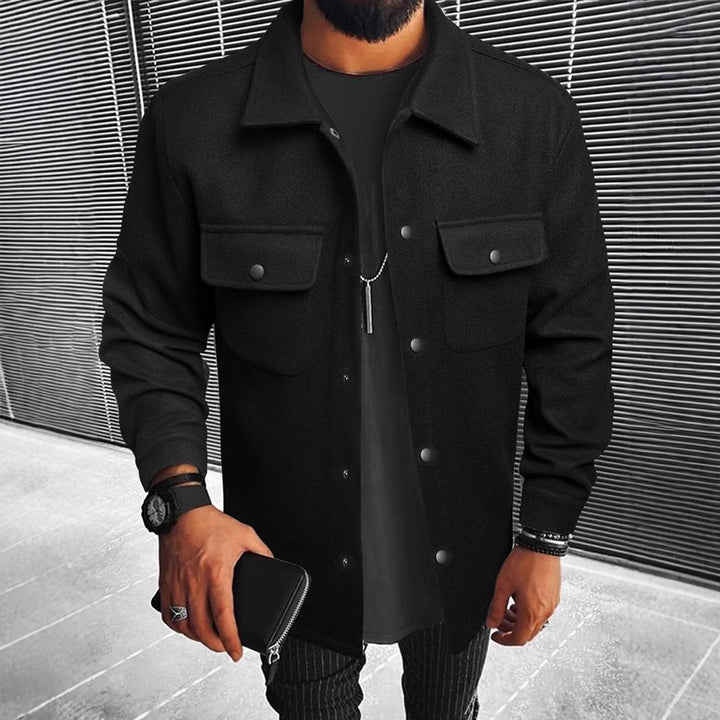Herren Modische Hemdjacke mit praktischen Taschen