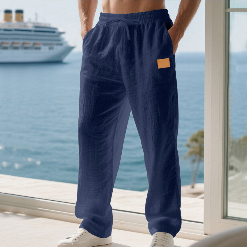 Herren Bequeme und luftige Sommerhose aus leichtem Leinenmaterial Drune