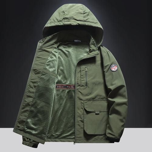 Herren Multifunktionale Übergangsjacke mit seitlichen Taschen Drune