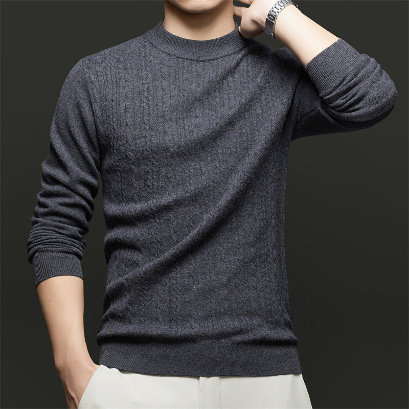 Herren Feinstrickpullover mit modischem Rautenmuster und hochwertiger Baumwollqualität Drune
