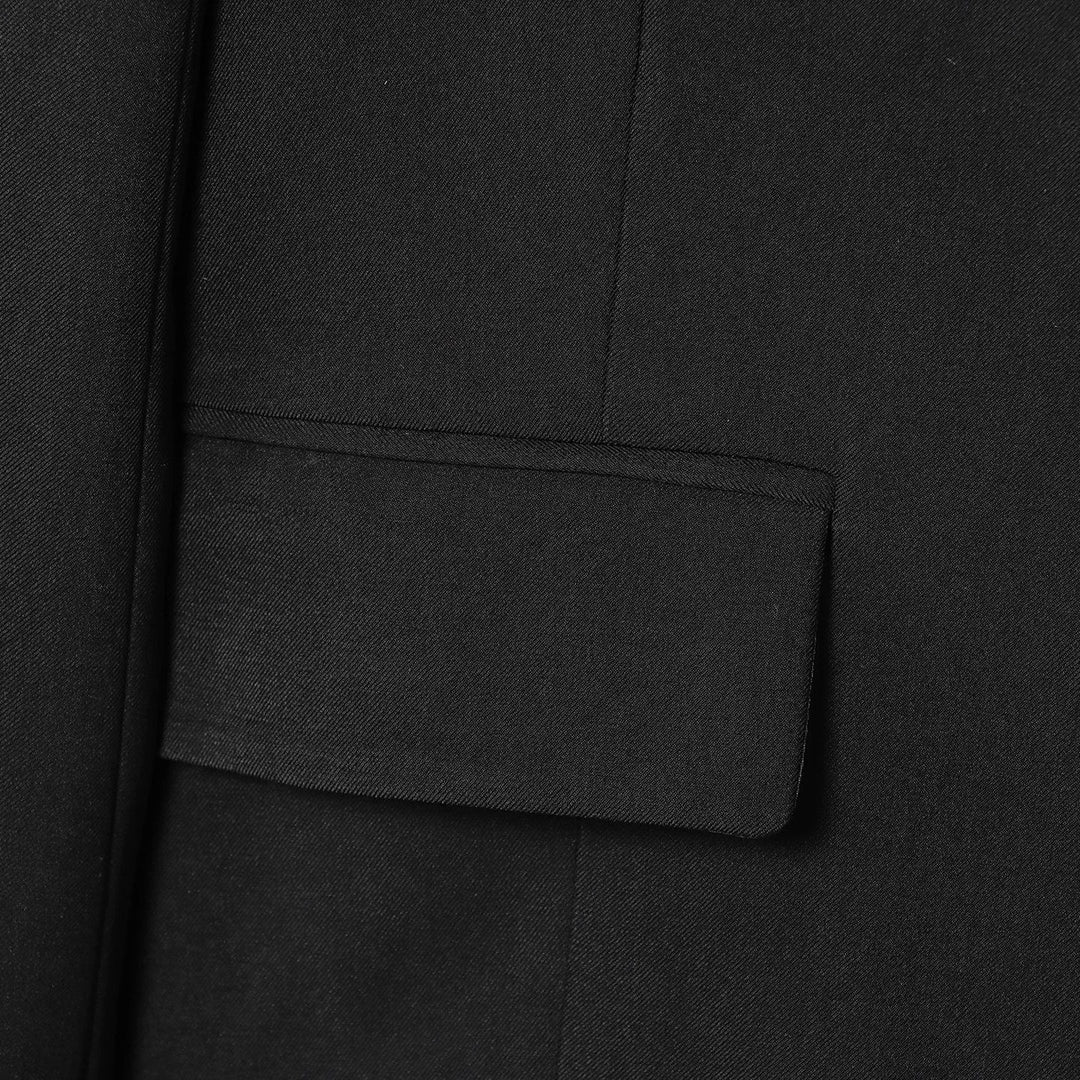 Damen elegante Wickeljacke mit dekorativem Knoten Drune