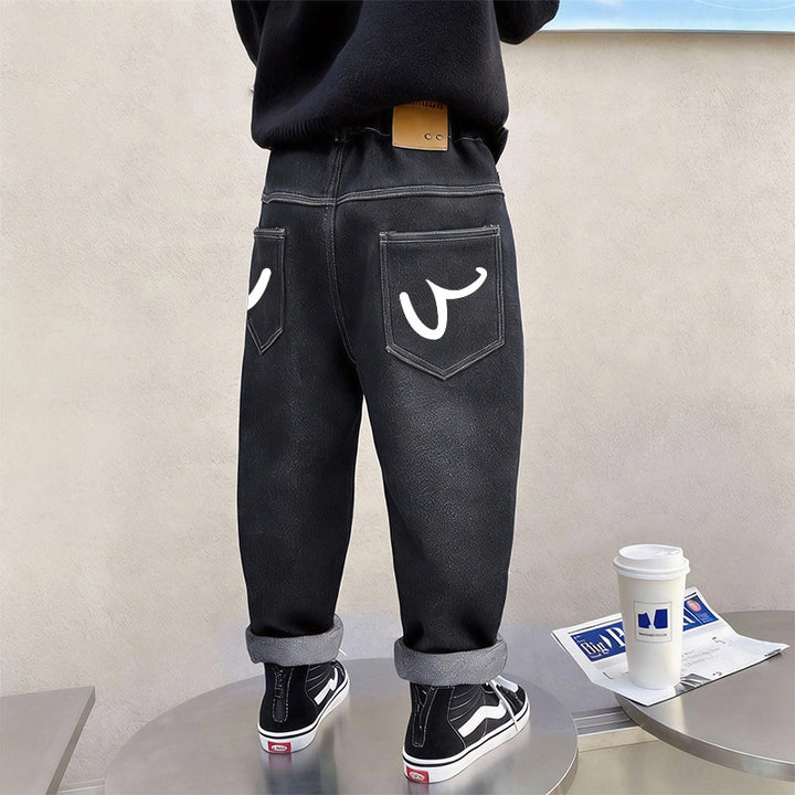 Unisex lässige Baggy-Jeans mit einzigartigen Taschen Drune