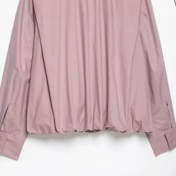 Damen Kurzblouson im Boxy‑Cut mit hohem Stehkragen, verdecktem Reißverschluss und elastischem Saum Drune