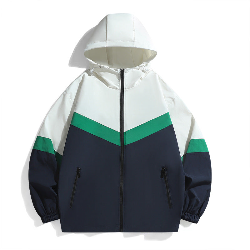 Herren Funktionale Windbreakerjacke mit hohem Kragen Drune