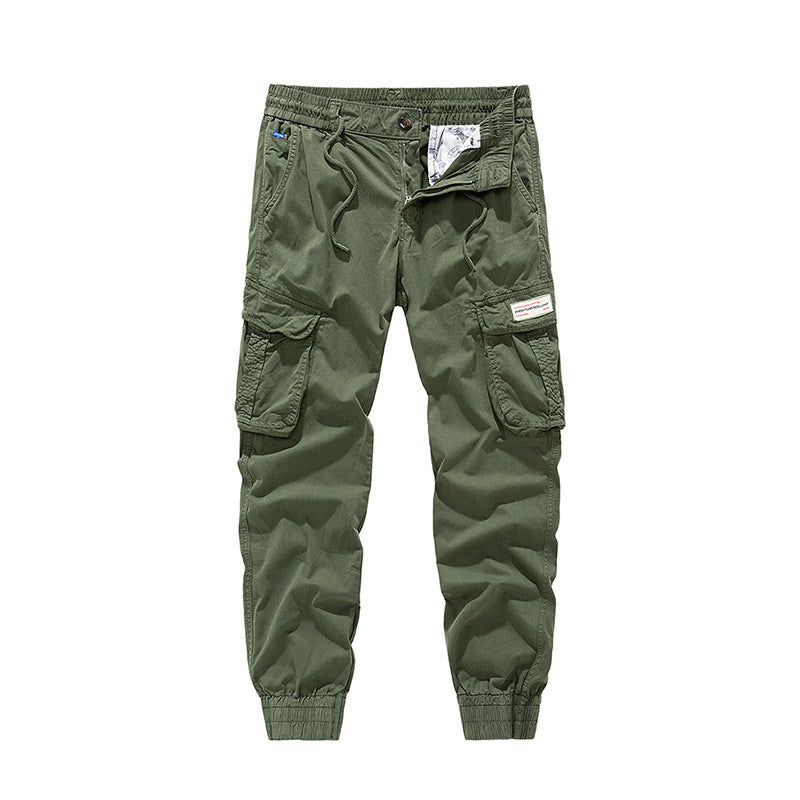 Herren Utility‑Cargo‑Jogger mit elastischem Komfortbund, Mehrfach‑Klappentaschen und gerippten Knöchelbündchen Drune