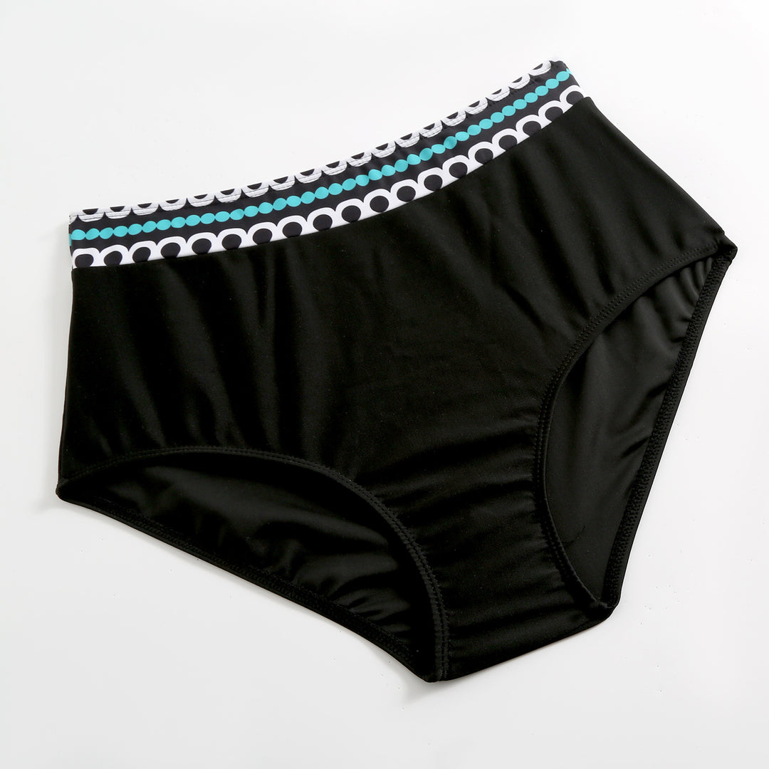 Damen Hochgeschnittener Bikini mit modischem Bauchschutz Drune