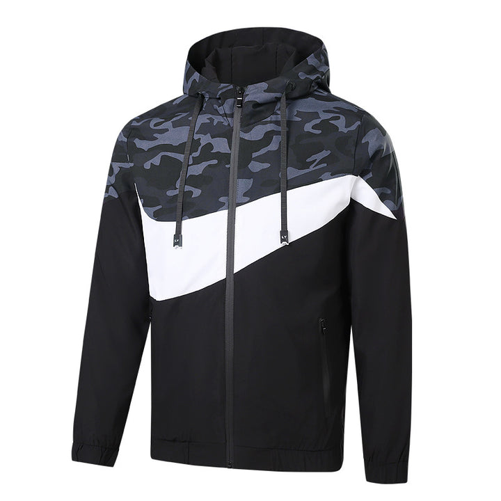 Herren Sportliche Übergangsjacke mit Camouflage-Design Drune