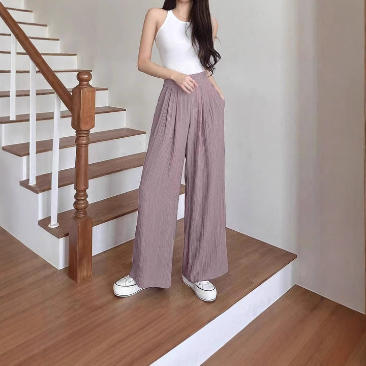 Damen weite Faltenhose Drune