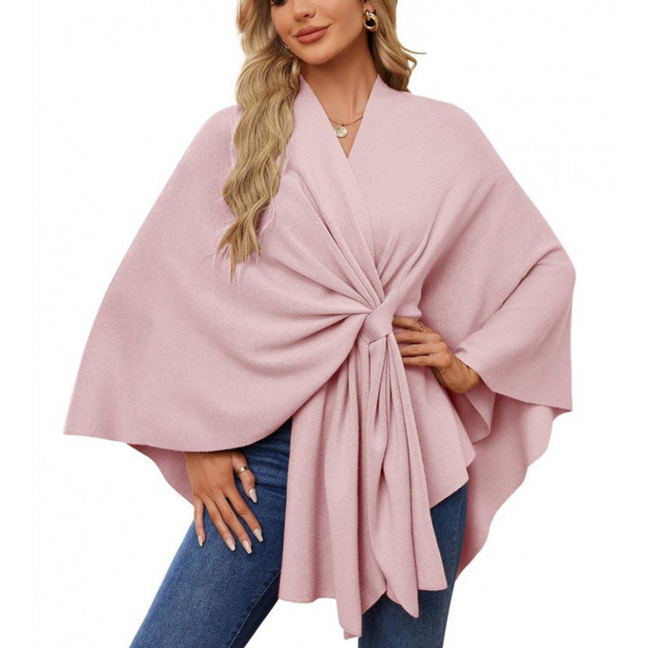 Damen modischer Wickelmantel mit trendigem Design Drune