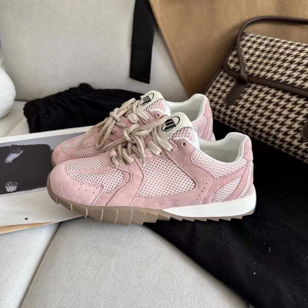 Damen Sportliche Sneakers mit atmungsaktiver Mesh-Oberfläche und rutschfester Laufsohle Drune