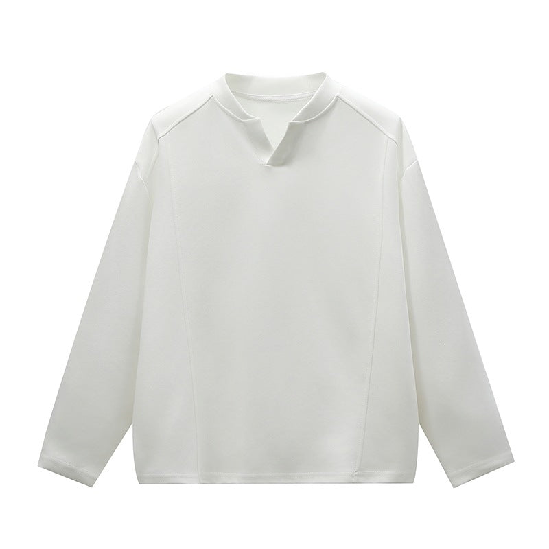 Unisex Oversize Rundhals-Sweatshirt mit Raglannähten und feiner Struktur Drune