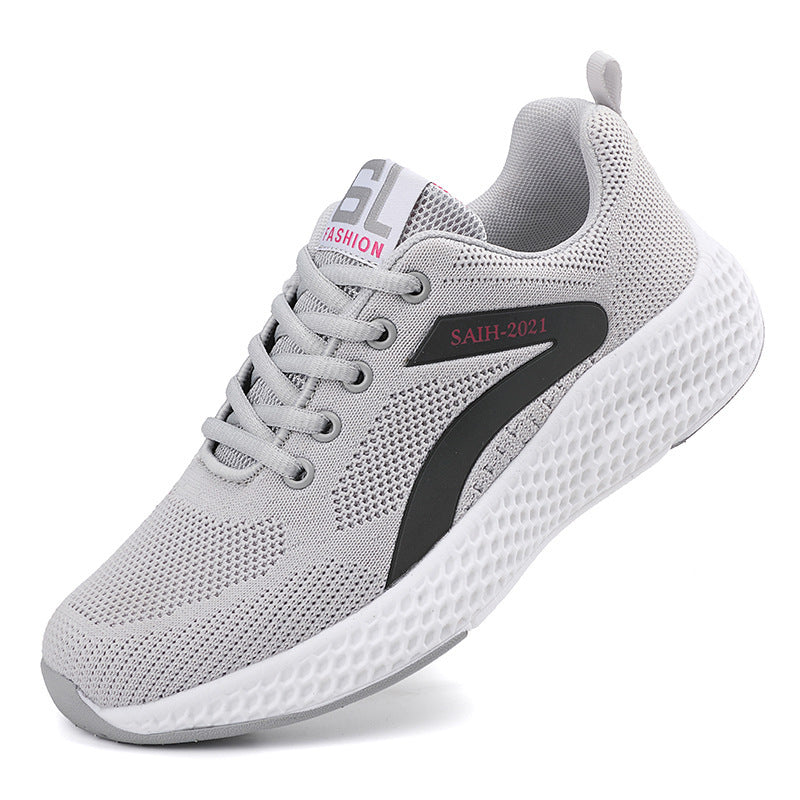 Damen nan nahtloser Strick-Sneaker mit elastischem Einstieg, Waben-Zwischensohle und anatomischem Komfortfußbett Drune