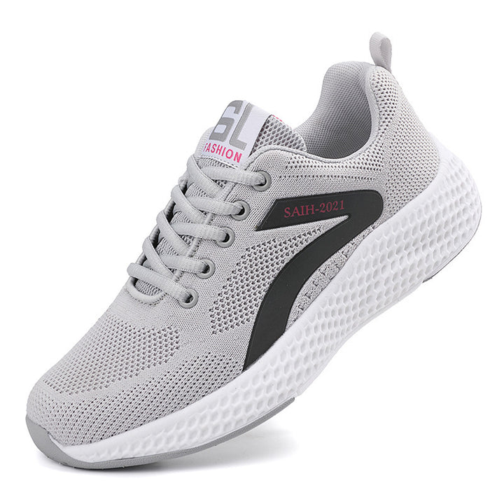 Damen nan nahtloser Strick-Sneaker mit elastischem Einstieg, Waben-Zwischensohle und anatomischem Komfortfußbett Drune