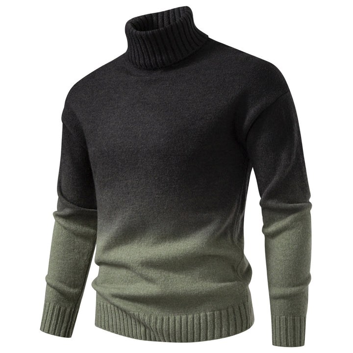Herren Rollkragenpullover mit sanftem Farbverlauf und Feinstrick-Qualität Drune