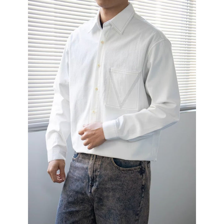 Herren Casual Hemd mit Taschen Drune