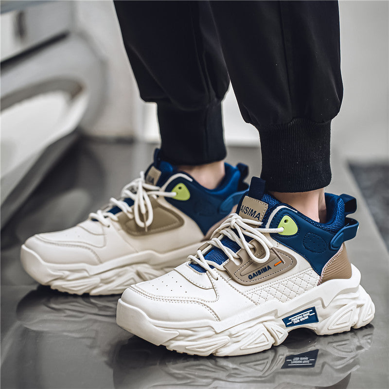 Unisex markante Chunky-Sneaker mit gesteppter Seitenpartie, Kunstleder-Overlays und profiliertem Offroad-Sohlenprofil Drune