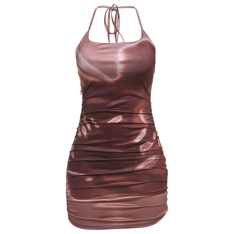 Damen Kurzkleid mit raffinierten Rüschendetails und atmungsaktivem Material Drune