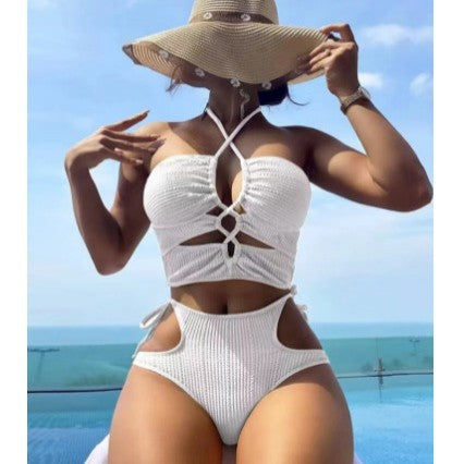 Damen Bikini-Set mit raffiniertem Cut-Out und hohem Taillenschnitt Drune