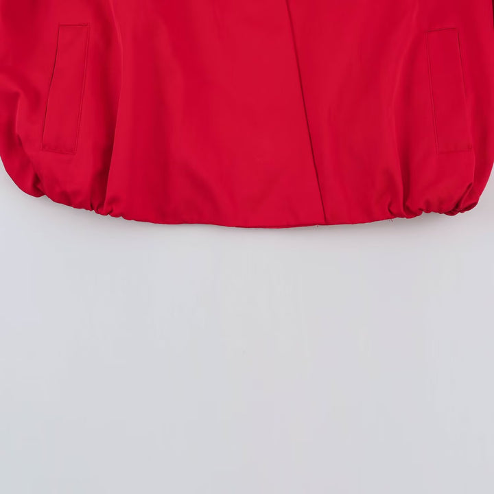 Damen leichter Kimono‑Blouson mit überschnittenen Ballonärmeln Drune