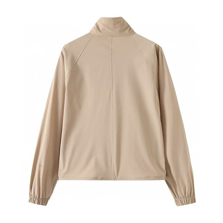 Damen sportliche Funktionsjacke mit hochabschließendem Kragen Drune